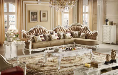 Image de Klassischer Couchtisch Echtholz Beistelltisch Tische Wohnzimmer Holz Barock