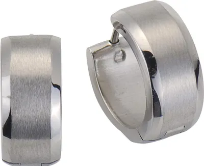 Produktbild von Zeeme Stainless Steel Klappcreolen Edelstahl matt Ø 16mm