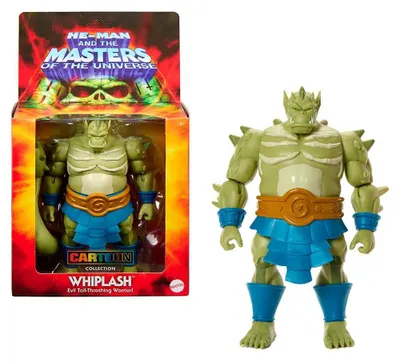 Produktbild von Masters of the Universe Origins 200X-Spielzeug, ca. 14 cm großes Whiplash Deluxe-Actionfigur-Spielzeug aus der Cartoon-Kollektion, 6 Jahr(e), Mehrfarbig, Kunststoff