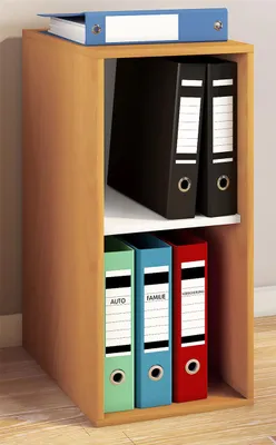 Produktbild von VCM Holzregal stehend | platzsparender Aktenschrank | Maße ca. H. 74 x B. 35 x T. 37 cm | Elegantes Regal | Büroregal – Lona I 2f