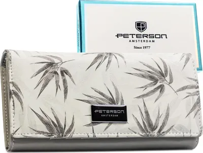 Produktbild von Damen Geldbörse Leder+PU PTN PX24-1-NPK-4627 Weiß
