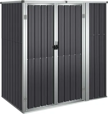 Produktbild von vidaXL Gerätehaus Anthrazit 161x89x161 cm Verzinkter Stahl