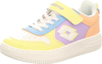 Produktbild von Lotto Lifes Kinder-Sneaker-Slipper-Klettschuh PALIOT LR K Uni Kids Gelb-Orange-Weiß-Mehrfarbig, Farbe:multicolor, EU Größe:32