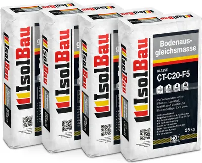 Produktbild von IsolBau Bodenausgleichsmasse 2-20mm Isolbau Ausgleichsmasse 100kg Selbstnivellierende