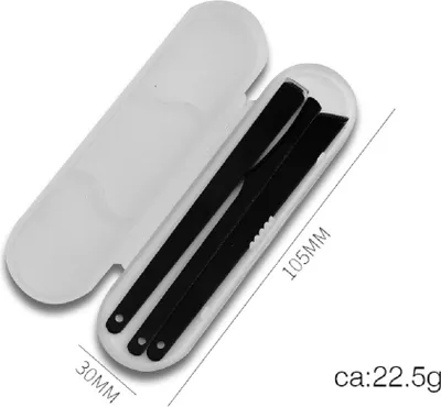 Produktbild von COOL-i ® Nagelhautmesser Set – 3-teiliges Edelstahl-Pediküreset zur Entfernung abgestorbener Haut & Nagelhaut – inkl. praktischer Aufbewahrungsbox