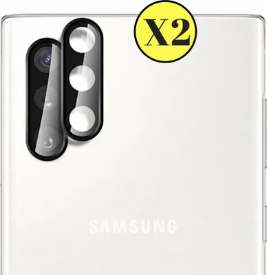 Immagine prodotto di Protezione della fotocamera per Samsung Galaxy NOTE 10 / NOTE 10 PLUS [2 pezzi] Pellicola di protezione della fotocamera Pellicola trasparente in vetro temperato Pellicola di protezione contro i graffi dell'obiettivo posteriore Protezione dell'obiettivo Phonillico®