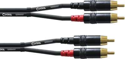 Immagine prodotto di Cordial CFU 0,6 CC cavo audio 0,6 m 2 x RCA Nero