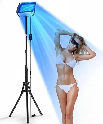Produktbild von Unyqoos® Bräunungslampe für Zuhause – einstellbare Helligkeit, für Gesicht & Körper, Sicherheitsfilter, 3 Nutzungsmodi, Timer 5–30 Min