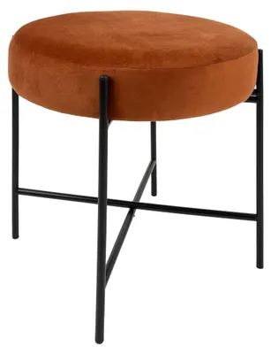 Produktbild von Sitzhocker aus Velours ARTY, Ø 47 cm