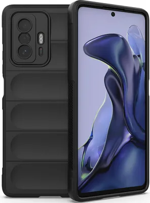 Produktbild von Xiaomi 11T Pro Hülle, Weich TPU Silikon Stossfest Anti-rutsch Schutzhülle für Xiaomi 11T / 11T Pro Schwarz