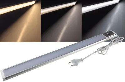 Image de Luminaire d'agencement LED 'Comprido 600 CCT' 230V, 60cm, capteur IR, 3000k - 6500k