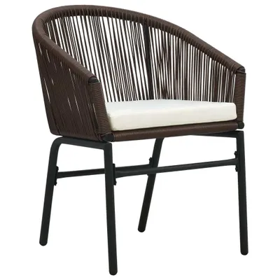 Immagine prodotto di Sedie da Giardino 2 pz Marroni in Rattan PE