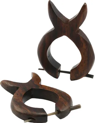 Produktbild von Holzohrstecker - Fisch Creole