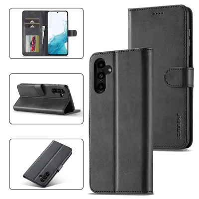 Immagine prodotto di Custodia per Samsung Galaxy A54 5G, flip case in pelle con chiusura magnetica e supporto, custodia protettiva nera