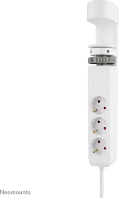 Produktbild von Neomounts DS22-840WH6 Tischsteckdose mit Klemme und USB-C- und USB-A-Anschlüssen - Schnellladung, 1,4 m, Drinnen, Typ F, Kunststoff, Weiß, Kunststoff
