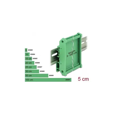 Produktbild von DELOCK Platinenhalterung (72 mm) für Hutschiene 5 cm lang