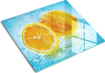 Obrázok produktu pre Sklenená ochranná doska – Kryt varnej dosky – Kryt na indukčnú dosku – 60x52 cm – Rýchle čistenie – Tvrdené sklo – Citrónová voda