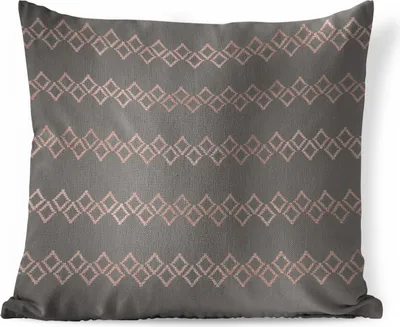 Produktbild von MuchoWow® Zierkissen Sofakissen Wohnzimmer Dekokissen 45x45 cm Muster - Rosa - Luxus - Schlafpolster - Polster für das Sofa