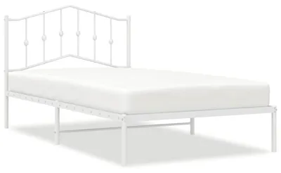 Obrázok produktu pre vidaXL Detská posteľ s čelom kovová biela 107x203 cm