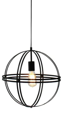 Immagine prodotto di Lampada a sospensione vintage ACA, modello KS1483P1BK