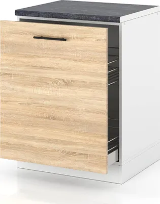 Zdjęcie produktu dla Szafka Kuchenna Stojąca Z Blatem Szafka Cargo 60Cm Spremium Dąb Sonoma