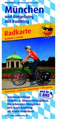 Produktbild von München und Umgebung mit RadlRing 1:75 000