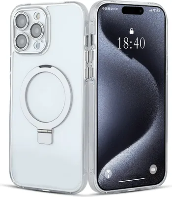 Image de INF Coque antichoc pour iPhone avec support Argent iPhone14