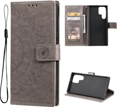 Produktbild von Hülle für Samsung Galaxy S22 Ultra Handyhülle Flip Case Cover Tasche Mandala