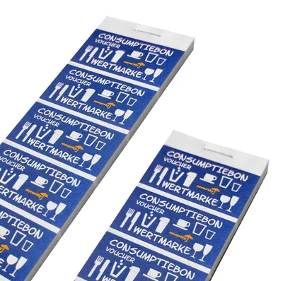 Obrázok produktu pre CombiCraft poukážky na spotrebu s UV ochranou Modrá - 10 000 kusov