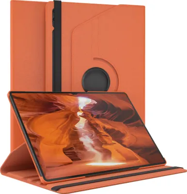 Produktbild von EAZY CASE - Tablet Hülle für Samsung Galaxy Tab S9 Ultra Schutzhülle, Tablet Case 360° drehbar in Orange