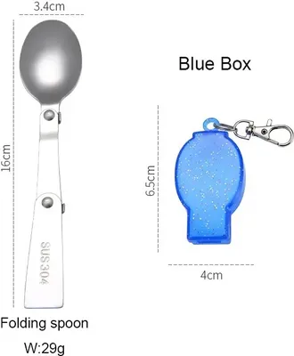 Produktbild von Campingbesteck Reisebesteck Outdoor Gabel Messer Löffel Feldbesteck Edelstahl