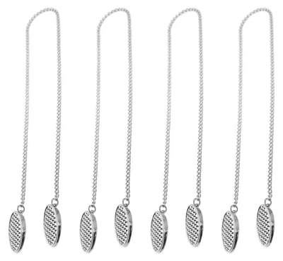 Produktbild von 4-teiliges Serviettenclip-Set, Serviettenkette, Serviettenhalterkette, Serviettenclips aus Metall