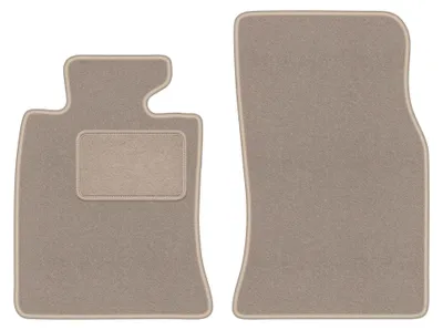 Produktbild von Velours-Fußmatten Vorne für Mini Clubman R55 2006- (Schrägheck) – 2-tlg, Beige, passgenau – Wielganizator LUX