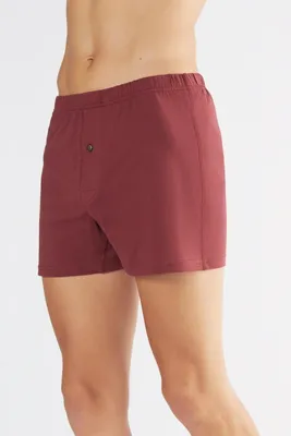 Produktbild von Bio-Baumwoll-Boxershorts mit Holzknopf