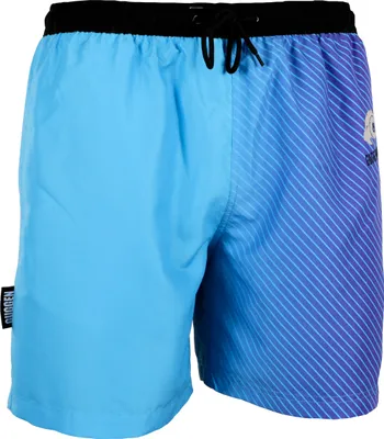 Produktbild von GUGGEN MOUNTAIN Badehose für Herren Schnelltrocknende Badeshorts B12 mit Kordelzug Beachshorts Boardshorts Schwimmhose Männer mit Muster Blau Lila L