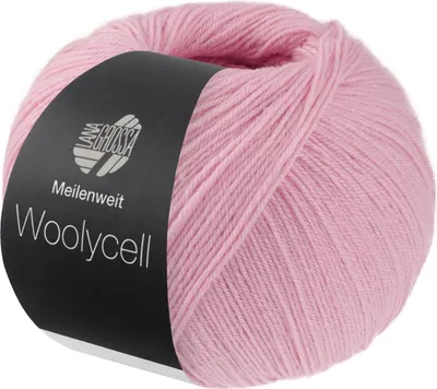 Produktbild von Lana Grossa Meilenweit 100 g WOOLYCELL 4-fach Sockengarn ohne Polyamidanteil 400 m Farbe 004 - Rosa