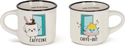 Espressotassen-Set, 2 Stück, Porzellan, 50 ml, spülmaschinenfest