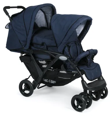 Produktbild von CHIC 4 BABY 274 52 Geschwisterwagen Duo, Jeans navy, blau