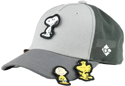 Imagen del producto de Gorra tipo "trucker" para niños de la marca "Bavarian Caps", diseño "Peanuts Transformer", color gris, talla única