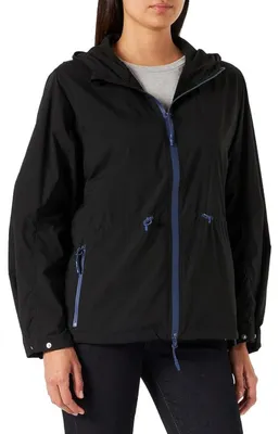 Produktbild von Lacoste Damen Sportjacke Schwarz Windbreaker mit Kapuze XS