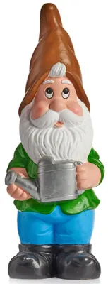 Produktbild von Ibergarden Gartenzwerg-Figur - braune Mutze - Keramik - 50 cm
