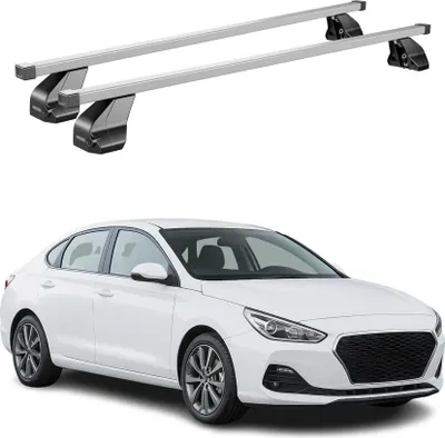 Produktbild von Menabo Dachträger Grundtäger für Hyundai i30 Fastback 2016-2023 75kg Silber 2x