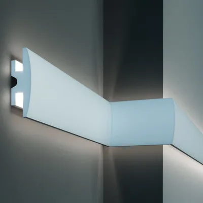 Produktbild von PROVISTON | Lichtleiste | Indirekte Beleuchtung | Zierleiste | 90 x 50 x 1150 mm | XPS | Weiß | Hochwertig | Stuckleiste | Modern | Robust | Langlebig | Stoßfest | 17.25 Meter