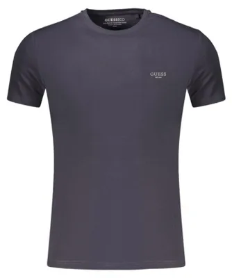 Produktbild von Herren T-Shirt Blau: Extra Slim Fit, Baumwolle, Stilvoller Druck