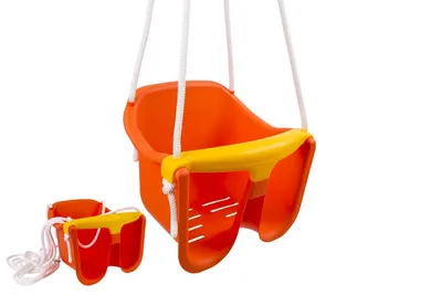 Zdjęcie produktu dla Huśtawka dziecięca pomarańczowa plastikowa 30x23x28 cm