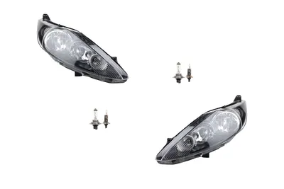 Produktbild von Johns, Scheinwerfer Halogen passend für Ford Fiesta 08 08-12 mit H7 H1 Set Links Rechts 1580705 1524273 1530505 1549508 1661433 1678066 1734615 8A6113