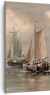 Produktbild von Bild auf Leinwand - Leinwandbild - Meer Boot Fischer - 65x120cm - Wand Bild - Wanddeko - Wandbilder - Leinwanddruck - Bilder - Kunstdruck - Wanddekoration - Leinwand bilder - Wandkunst - PA65x120-3514