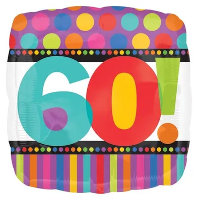 Produktbild von Folienballon "Dots & Stripes" 60