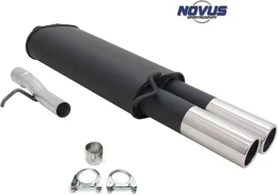 Produktbild von Novus Endschalldämpfer Sport Auspuff 2x76 rund für VW Passat 3B 3BG 3B2 3B3