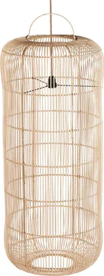 Image de Bazar Bizar Suspension rotin marron 50x50x120cm